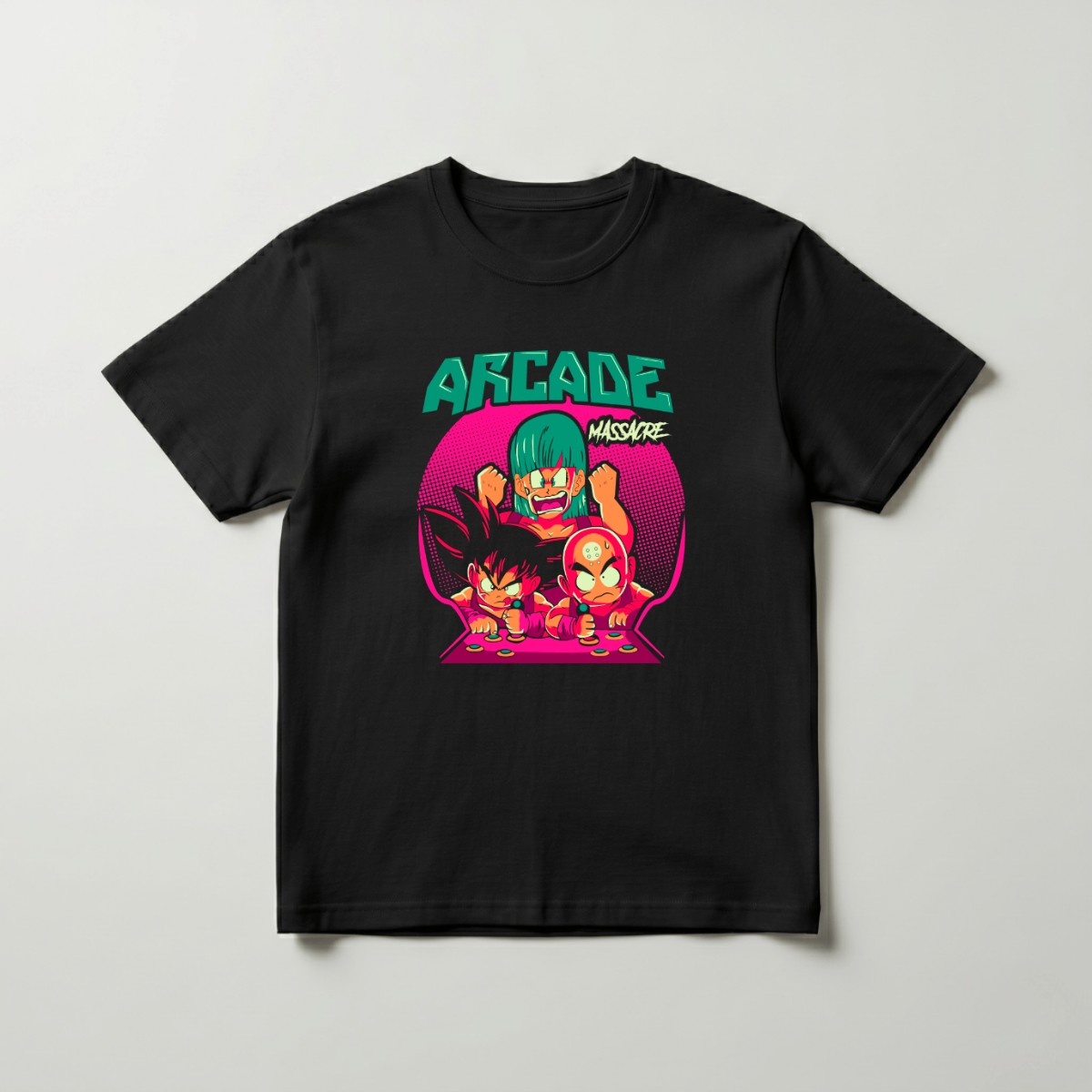 Camiseta Arcade Dragon Ball Z 100% Algodão fio 30.1 penteado